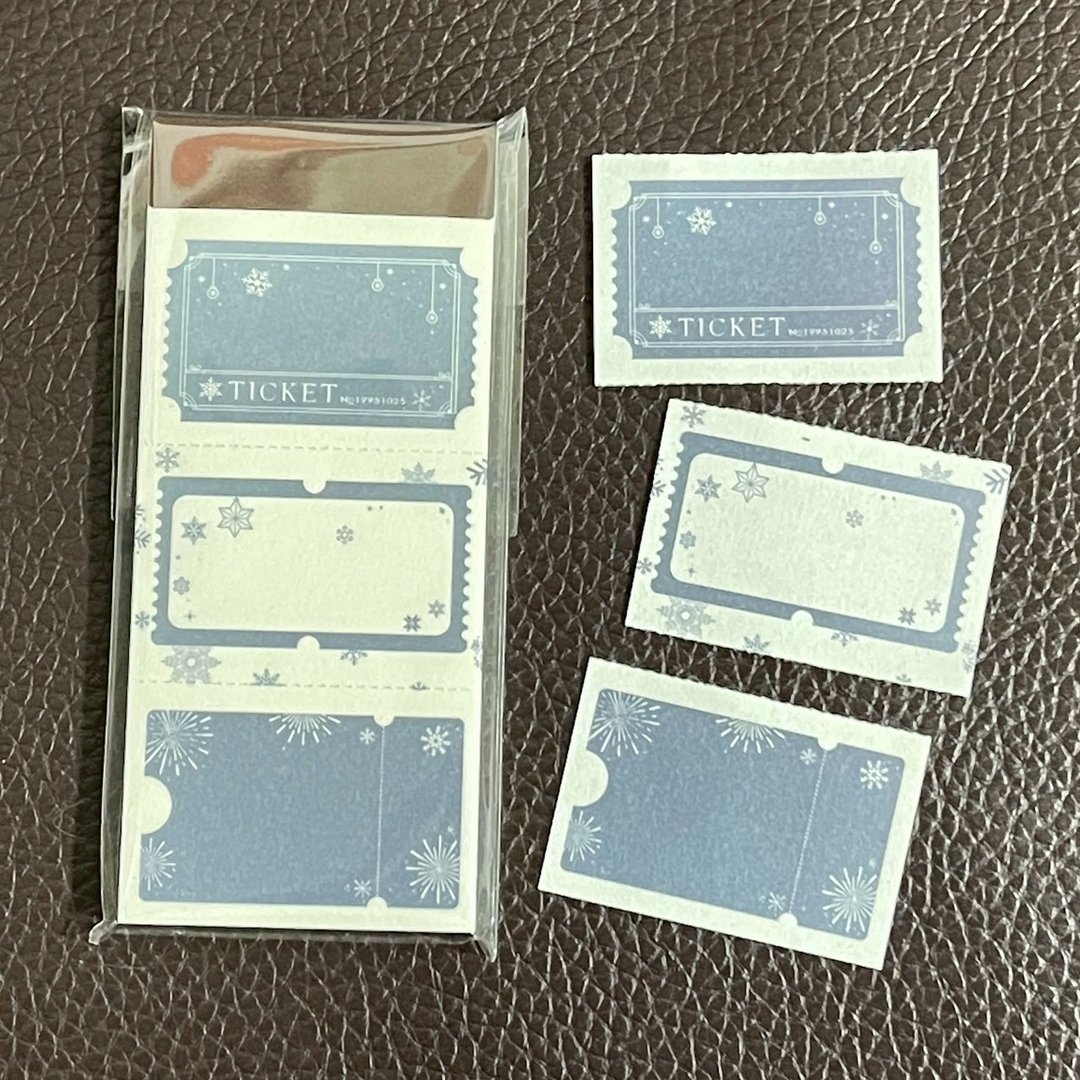 票券雪花 便签本 - 便条纸/标签贴 - 纸 多色