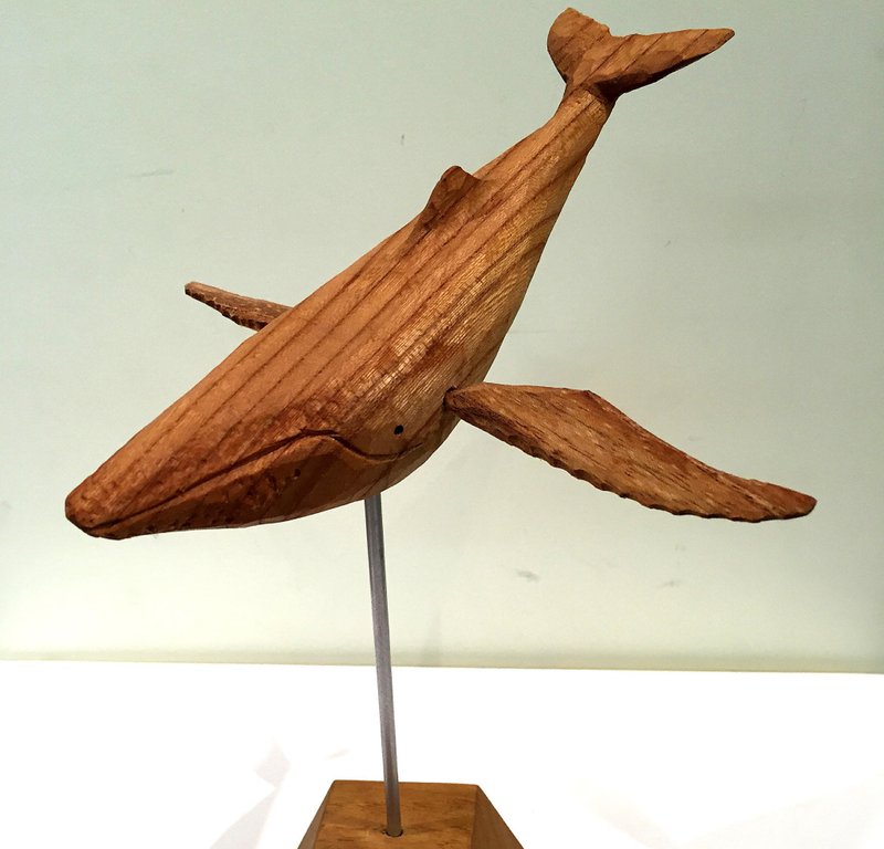 Table clock of Humpback whale - 时钟/闹钟 - 木头 