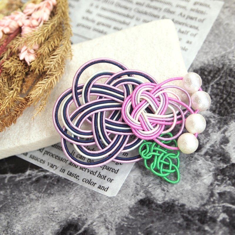 【小马钩/发带】水引蝴蝶玩紫阳花 - 发饰 - 纸 紫色