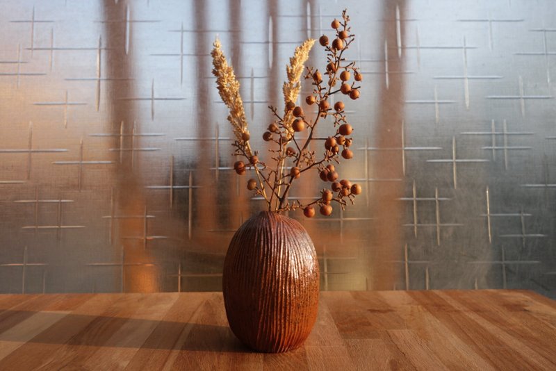 手捏花器 - 花瓶/陶器 - 陶 