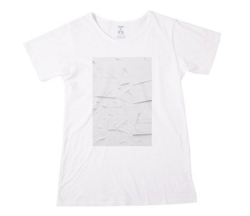 白 100%有机棉T Organic Cotton - 女装 T 恤 - 棉．麻 白色