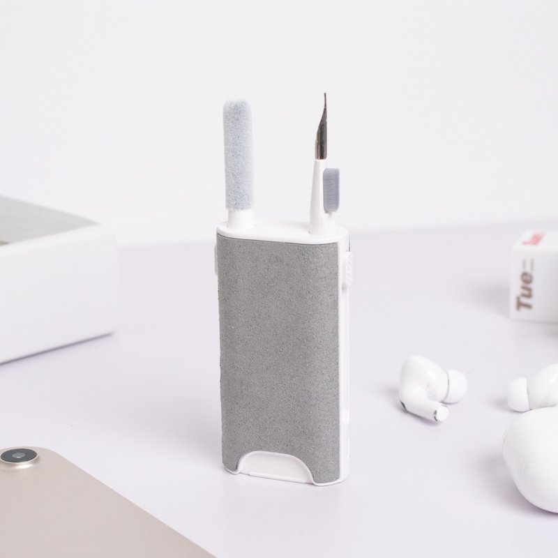 多功能清洁笔 蓝牙耳机/键盘/手机 五合一清洁组 - 数码小物 - 塑料 银色