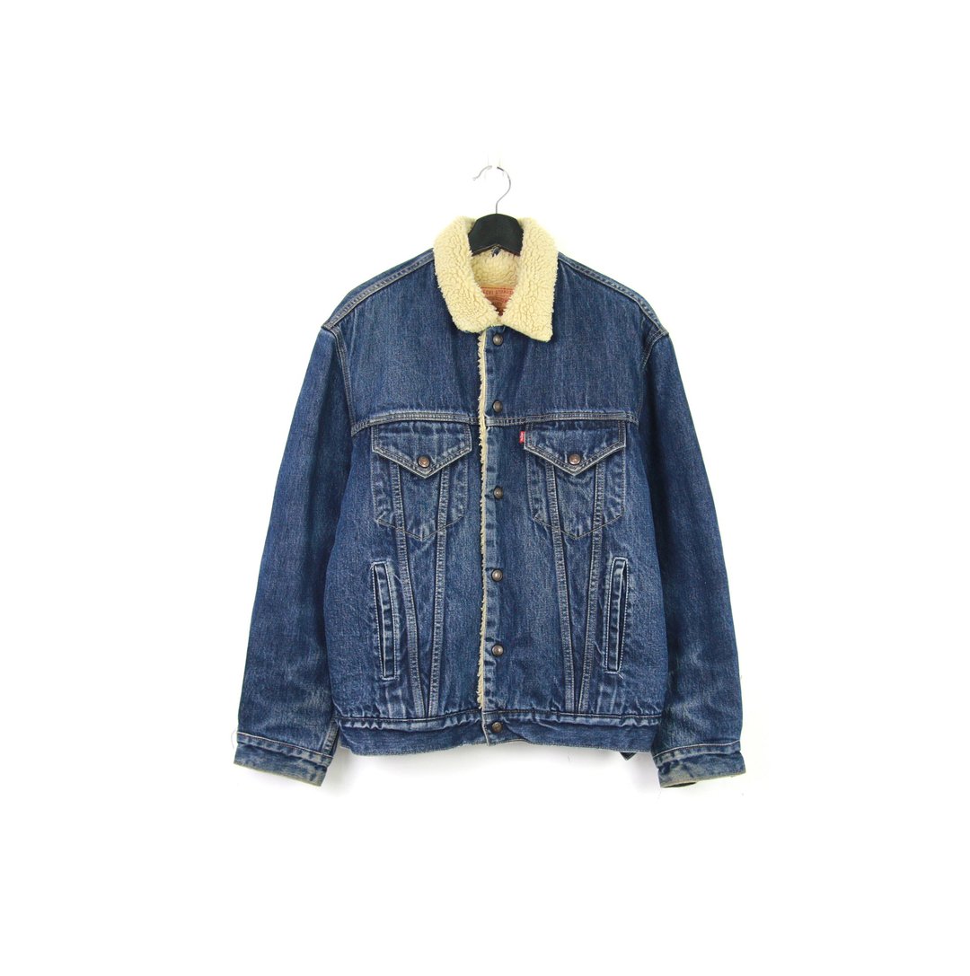 Back to Green:: Levis 高磅羔羊反领牛仔外套 //vintage - 男装外套 - 棉 
