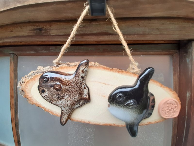 曼波鱼松木设备(双鱼游) - 墙贴/壁贴 - 陶 绿色