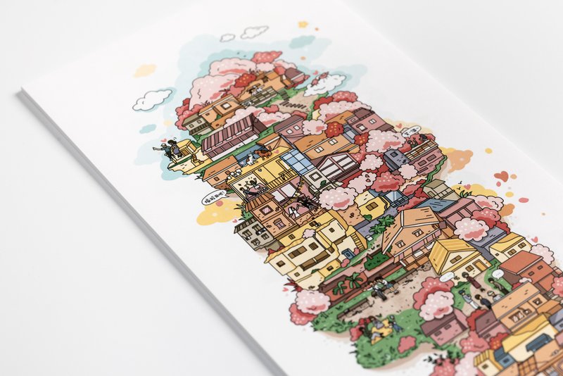 来聚落找宝藏系列_【三个路径】插画海报 | 爱情篇 - 海报/装饰画/版画 - 纸 