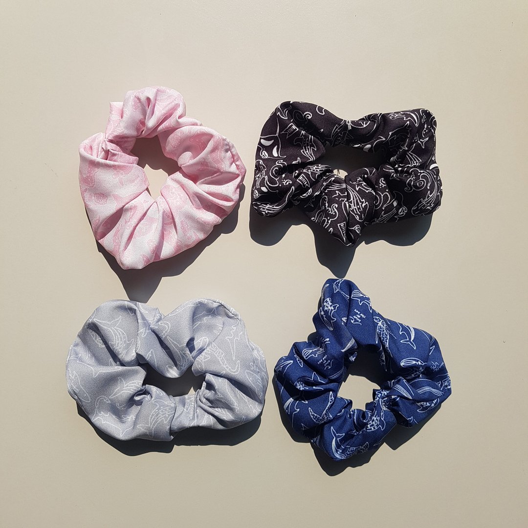 sea scrunchies - 发饰 - 聚酯纤维 多色
