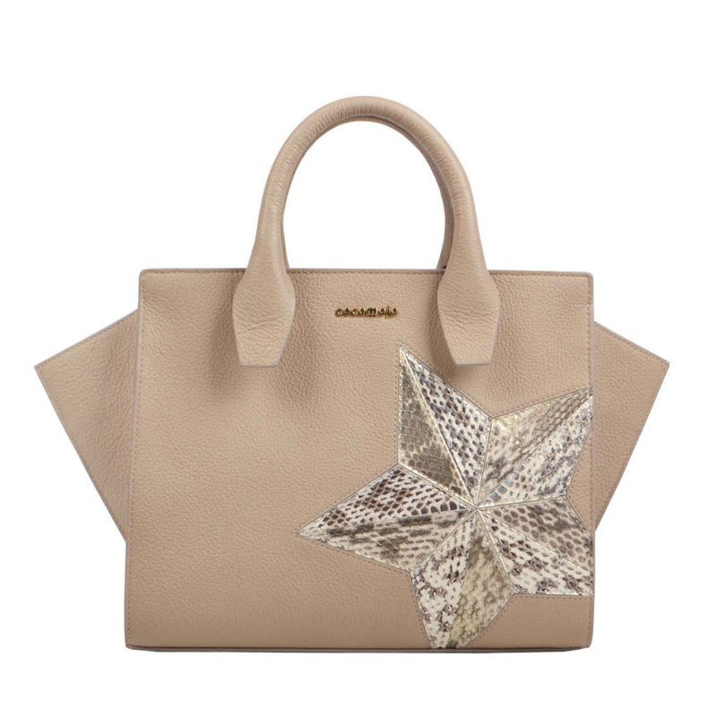 星星系列-真皮手工包/星星手提包/复古牛皮手腕包/斜挎包 - 手提包/手提袋 - 真皮 