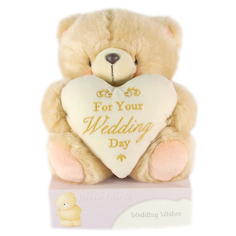 8寸/婚礼祝福绒毛熊【Hallmark-ForeverFriends 绒毛-结婚系列】 - 玩偶/公仔 - 其他材质 咖啡色