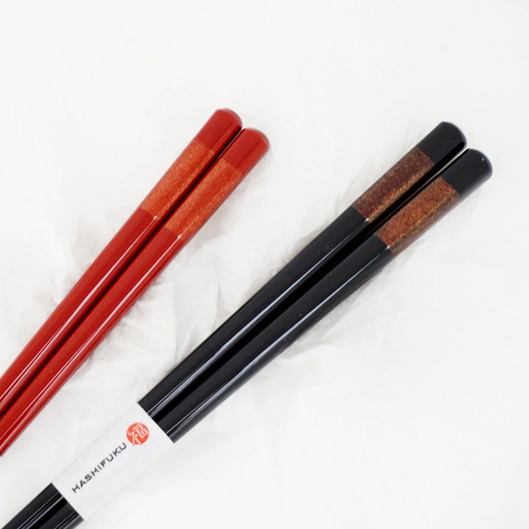 padou Saikou Chopsticks 23cm 21cm Urushi Gift Present Wood Cutlery Japan - 筷子/筷架 - 木头 红色
