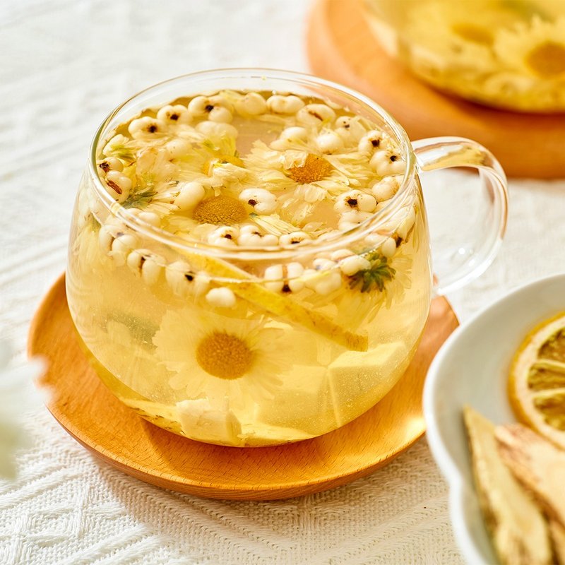 灭绝湿毒花茶 (8包/袋) 炒薏米 茯苓粒 杭白菊 甘草 柠檬片 花茶 - 茶 - 其他材质 