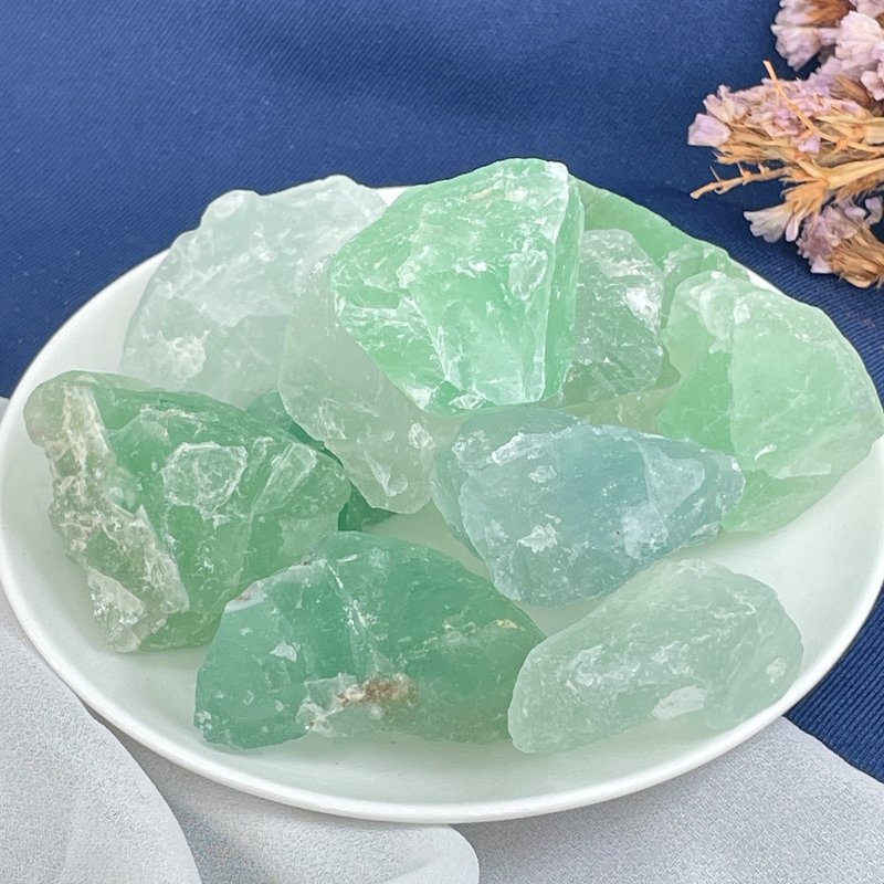 【MU工坊】浅绿萤石扩香石/水晶扩香灯/碎石/室内香薰/净化小夜灯 - 香薰/精油/线香 - 其他材质 