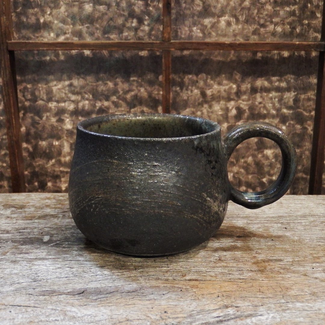 柴烧陶马克杯 / 咖啡杯 - 咖啡杯/马克杯 - 陶 黑色