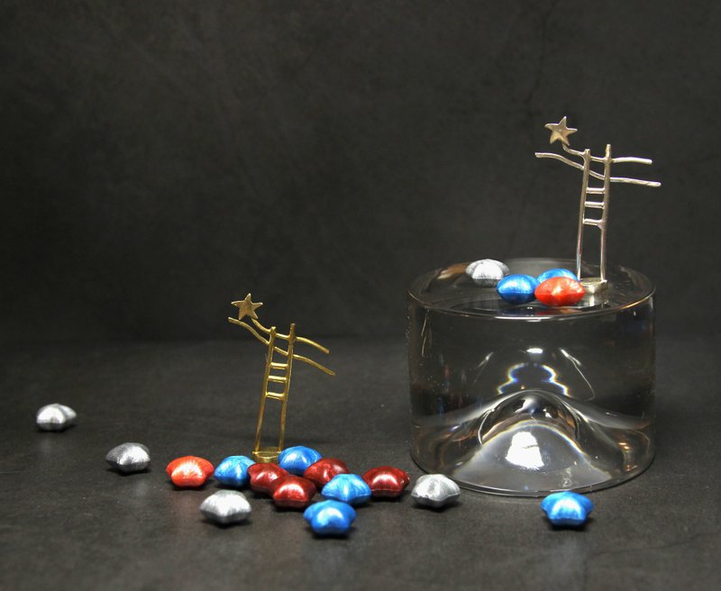 纯银小星星 | 迷你封蜡章 | 925银 | 封蜡礼盒 Wax Seal - 印章/印台 - 纯银 