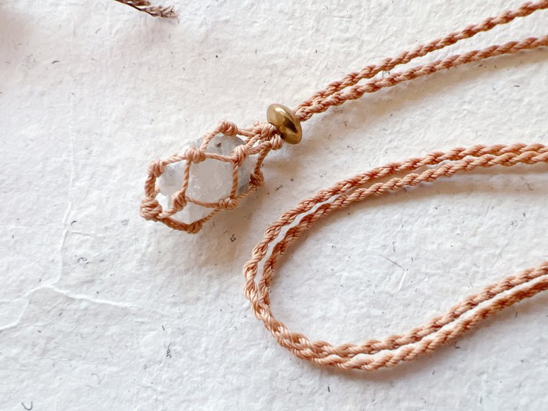 月之守护_蜡绳项链 | 小火龙矿编 | - 项链 - 半宝石 