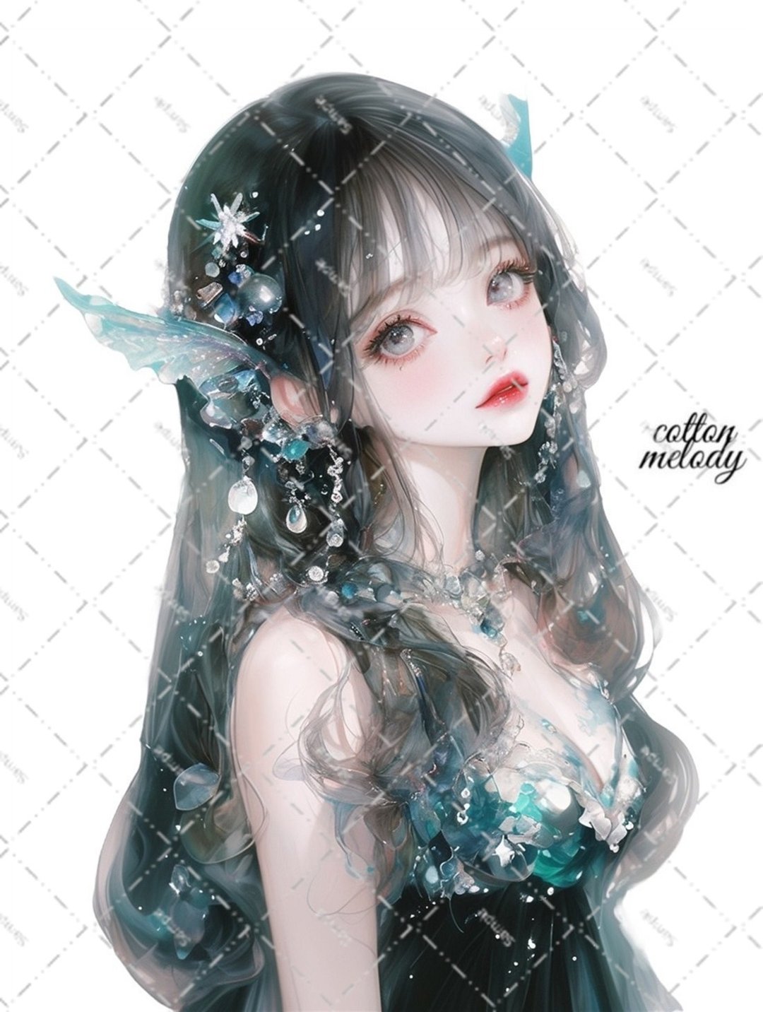 原创贴纸 no.5791 人物贴纸 原创贴纸 人物贴纸 女孩贴纸 原创人物贴纸 - 贴纸 - 纸 