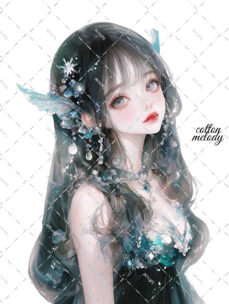 原创贴纸 no.5791 人物贴纸 原创贴纸 人物贴纸 女孩贴纸 原创人物贴纸 - 贴纸 - 纸 