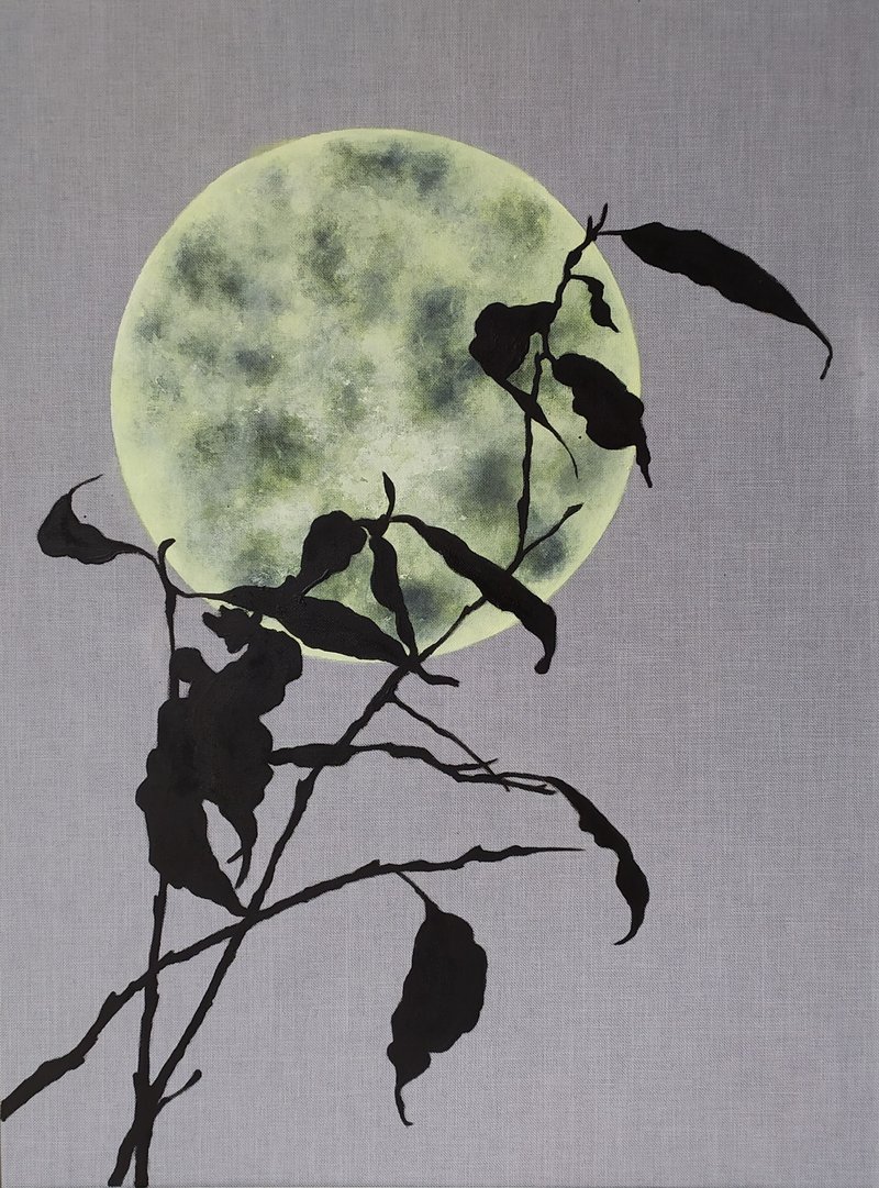 实验绘画作品 超级月亮2 - 墙贴/壁贴 - 压克力 多色