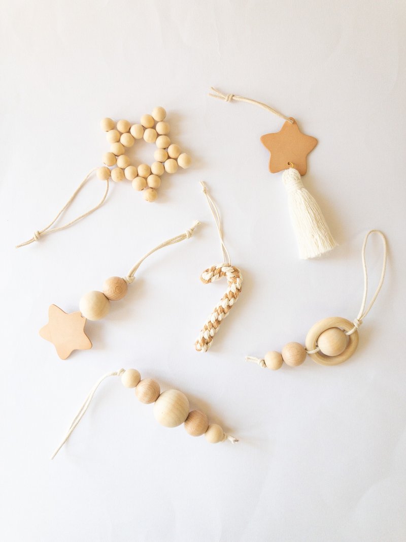 圣诞饰品6P套装 - 其他 - 其他材质 卡其色