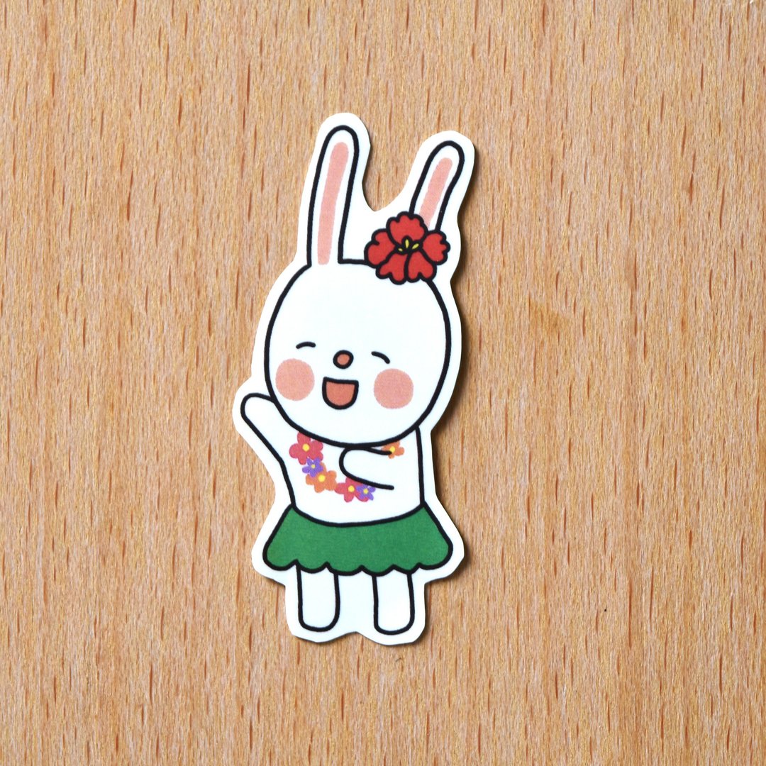 草裙舞诺诺 / 单张贴纸 - 贴纸 - 纸 