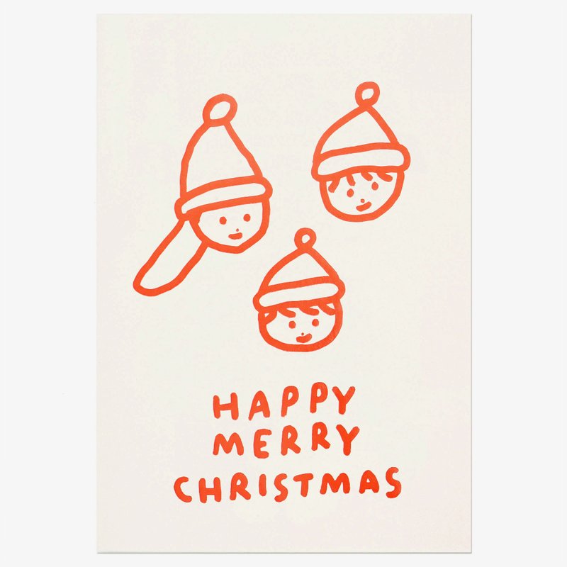 圣诞卡片 小朋友派对 - 卡片/明信片 - 纸 