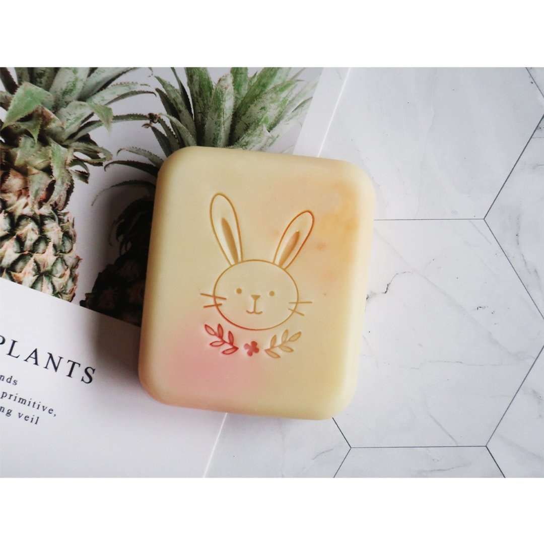 【皂章A40】可爱花兔 ソープスタンプ Soap Stamp - 蜡烛/香氛/手工皂 - 压克力 