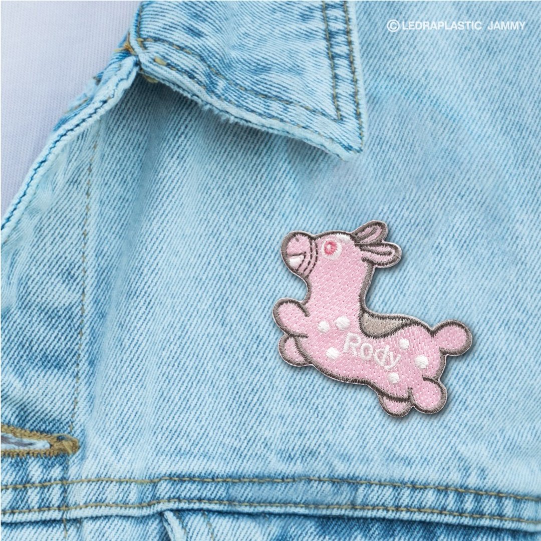 JzFun / Rody 跳跳马 刺绣造型别针 (奔跑) - 徽章/别针 - 绣线 