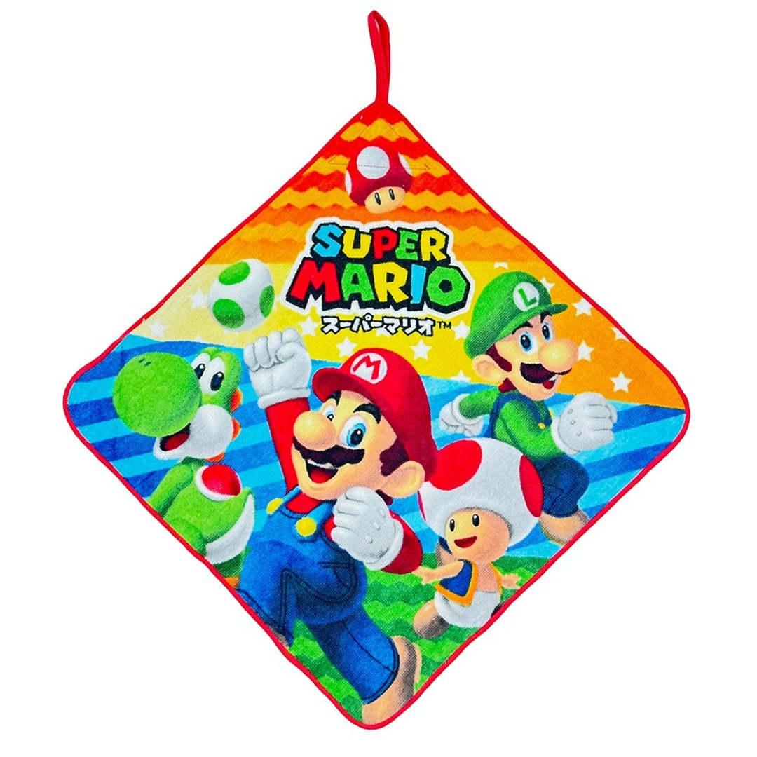 日本丸真 Super Mario 纯棉挂绳小方巾 冒险启程 - 毛巾浴巾 - 其他材质 