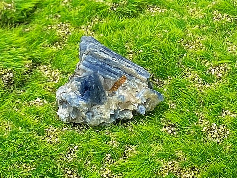 手串充电站-天然原矿几何蓝晶石共生白水晶及云母及黑碧玺 养水晶 - 其他 - 水晶 多色