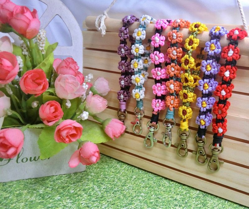 手工编织|中国绳|钥匙圈 - 钥匙链/钥匙包 - 棉．麻 多色