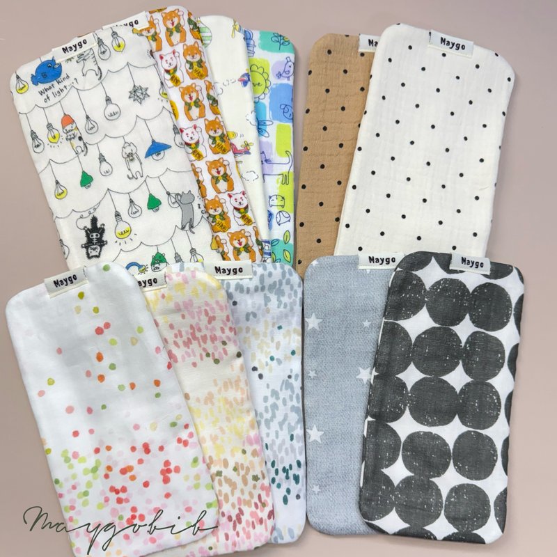 Maygo.bib.手帕巾、幼儿园必备、手作手帕巾 - 围嘴/口水巾 - 棉．麻 多色