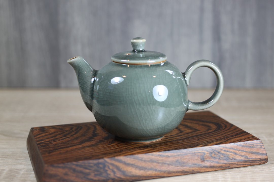 【品味生活】哥窑 冰裂纹 圆满茶壶 陶艺名家叶敏祥作品 - 茶具/茶杯 - 陶 