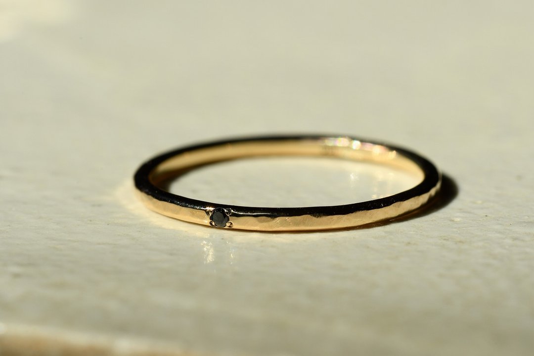 A story that illuminates life Black Diamond - 戒指 - 其他金属 黑色