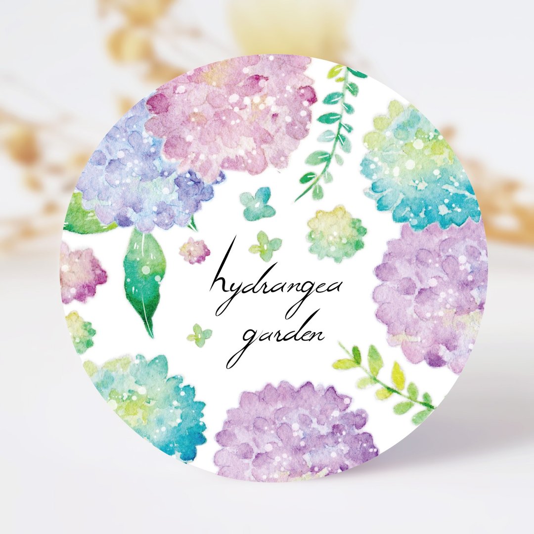 紫阳花的季节 绣球花纸胶带 - 纸胶带 - 纸 紫色