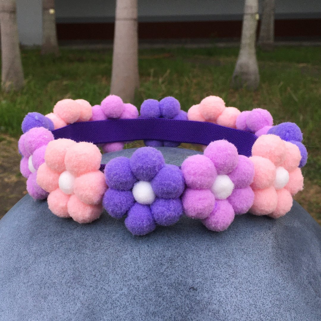 LAVENDER LOVER 花花颈带 FLOWER NECKLACE - 项圈/牵绳 - 棉 多色