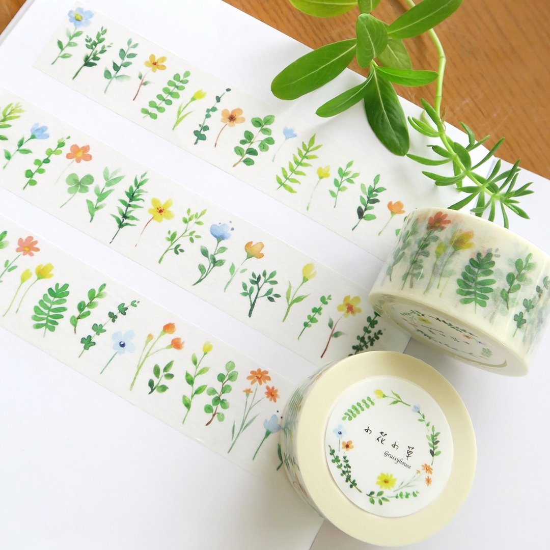 小花小草 纸胶带 - 纸胶带 - 纸 