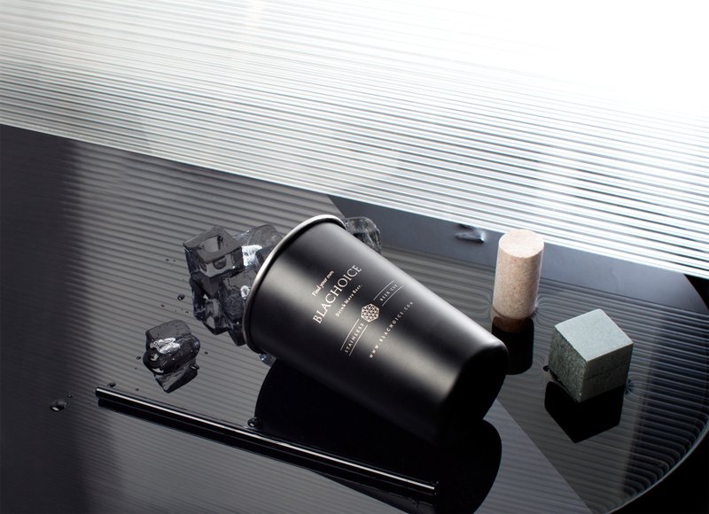 雾黑钢杯 - 咖啡杯/马克杯 - 其他金属 黑色