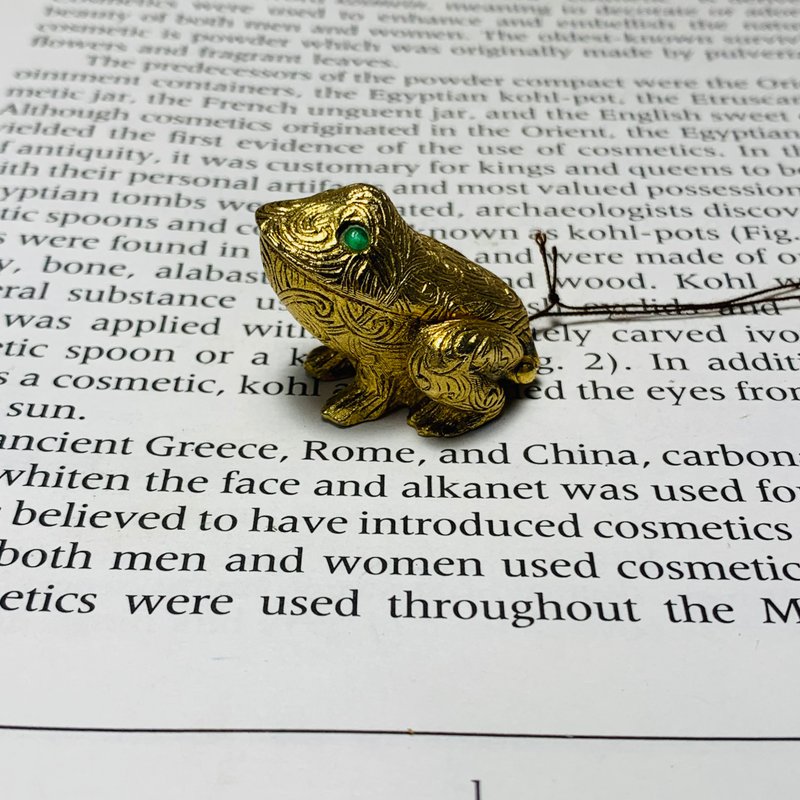 Max Factor  金色青蛙香膏盒 - 其他 - 其他金属 