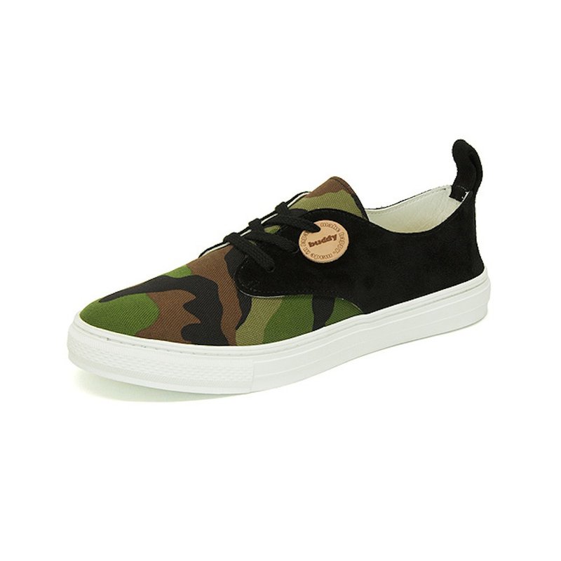 Corgi Low Jungle seriese / green camo sneakers - 女款运动鞋/球鞋 - 其他材质 绿色