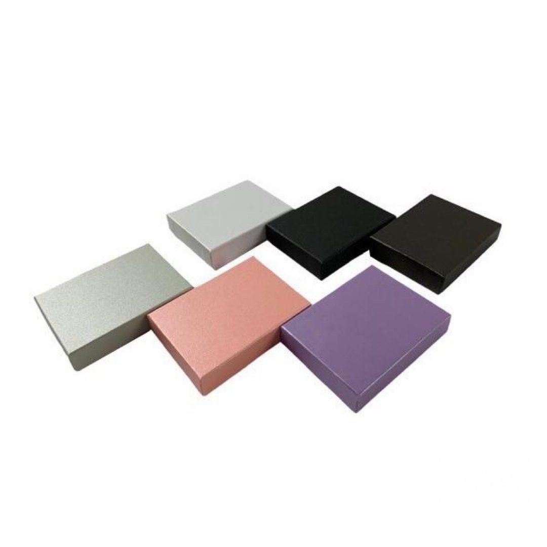 Paper box M 3 piece set 6color - 收纳用品 - 纸 黑色