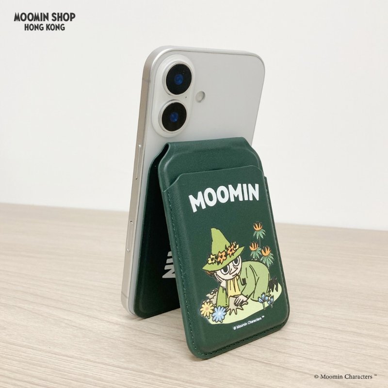 姆明MagSafe卡片套 - 史力奇 231624 - 手机配件 - 人造皮革 绿色