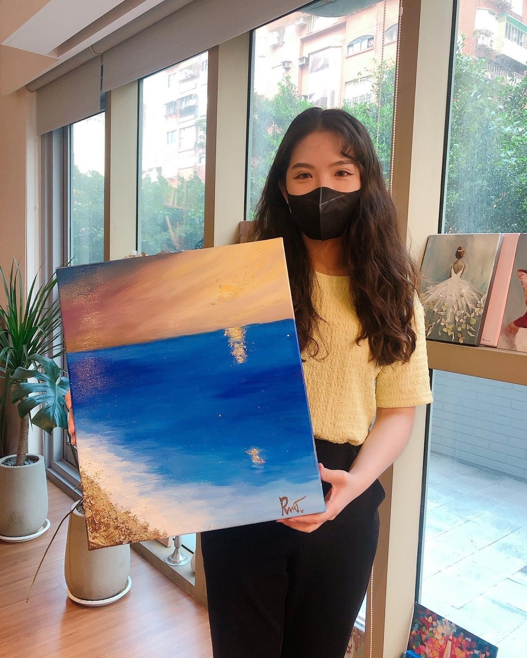 金箔抽象画/ 家庭装饰画 /艺术创作 /抽象艺术 - 插画/绘画/写字 - 棉 