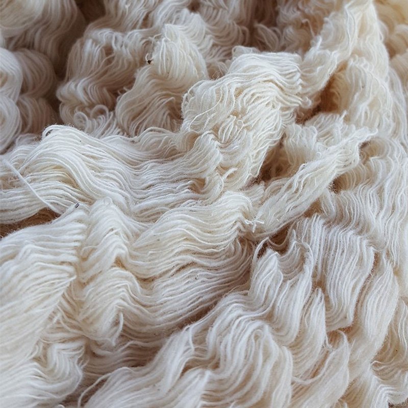 Natural Handspun Cotton Yarn, Natural - 编织/刺绣/羊毛毡/裁缝 - 棉．麻 白色