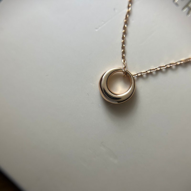 日月星辰系列-新月 - 项链 - 银 