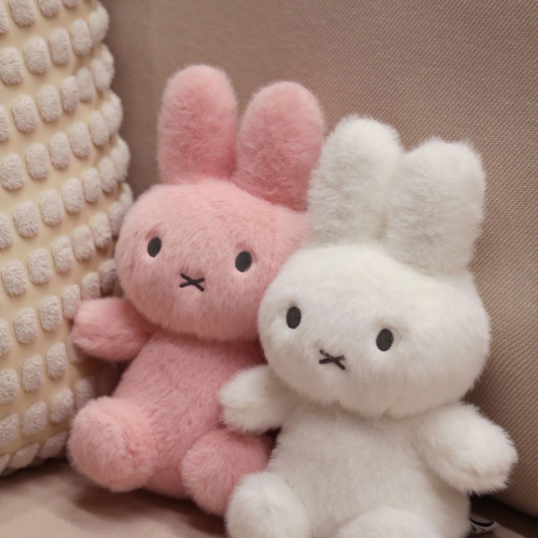 miffy 25cm 长毛绒公仔 2个套装 - 玩偶/公仔 - 棉 