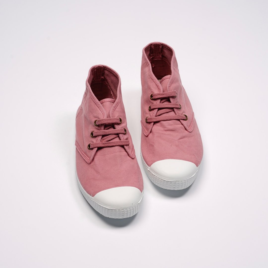 西班牙帆布鞋 CIENTA 60997 52 粉红色 经典布料 大人 Chukka - 女款休闲鞋 - 棉 粉红色