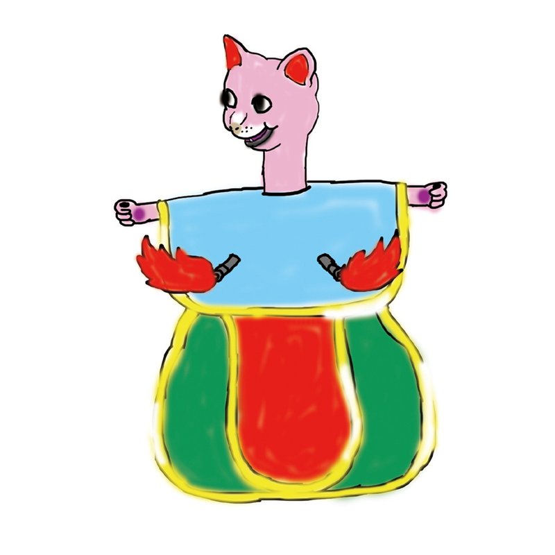 猫咪布袋戏 T - shirt - 女装 T 恤 - 棉 多色