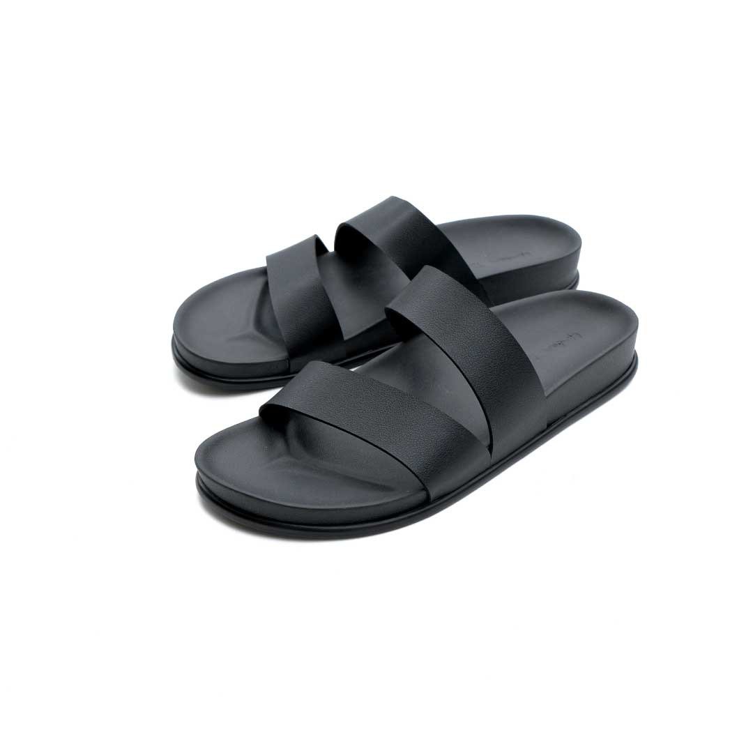 Urban Trooper, Original Troopers'PVC'Leather, So Black - 拖鞋 - 防水材质 黑色