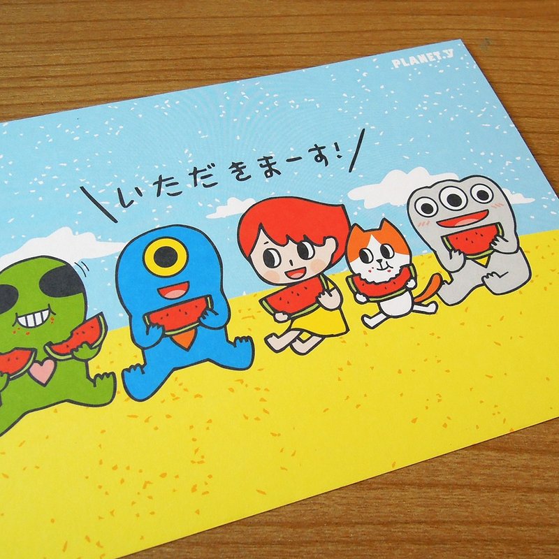 y星球_我要开动了明信片 - 卡片/明信片 - 纸 多色