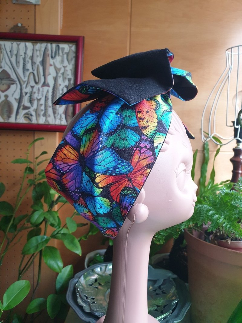 蝴蝶效应 软管发带 / 宽版 - 发带/发箍 - 棉．麻 多色