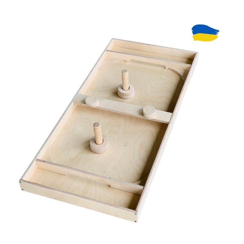 两人桌上曲棍球 - 桌游/玩具 - 木头 咖啡色